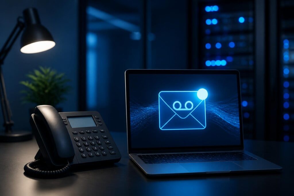 FreePBX voicemail to email configuration on a business phone system