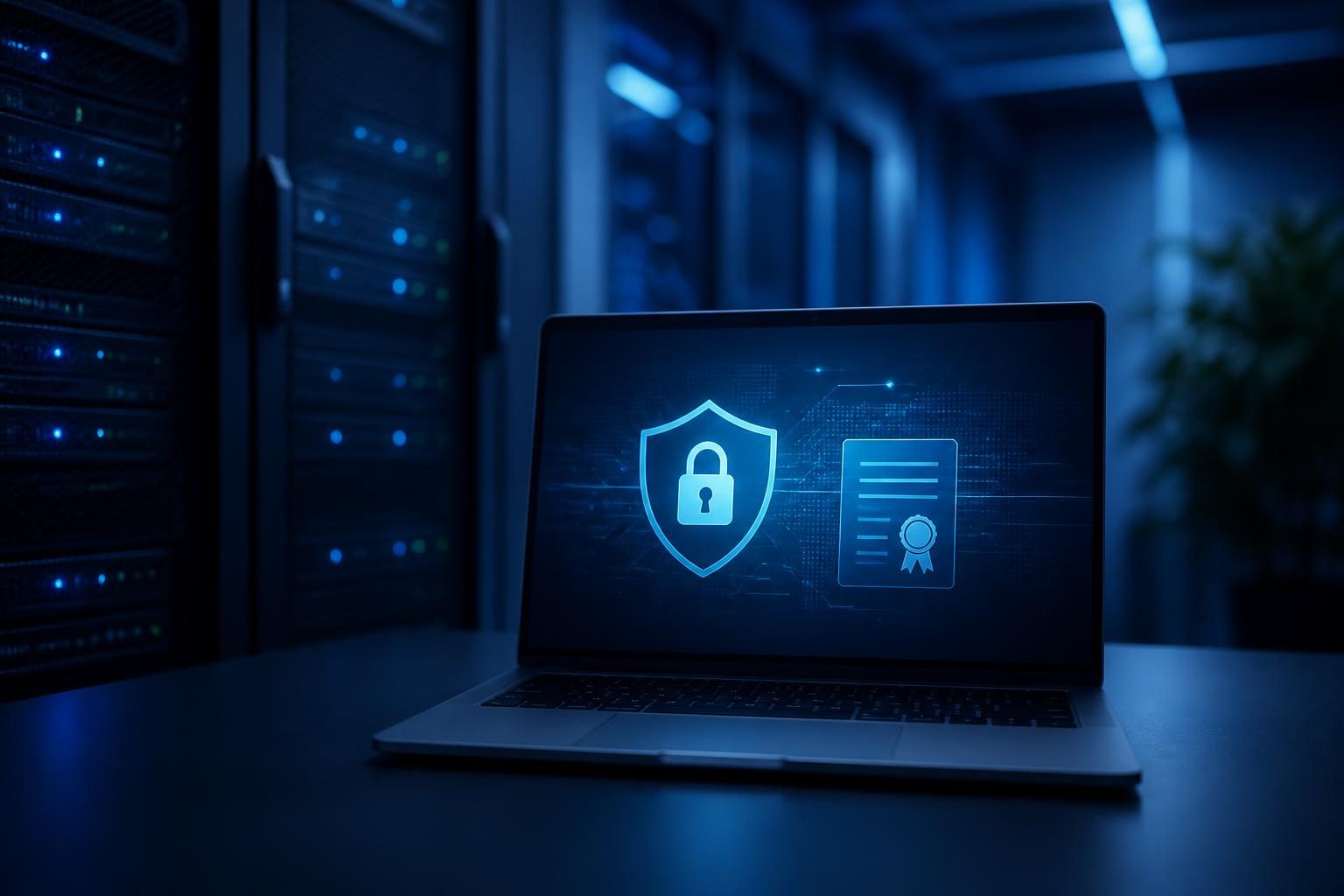 Technician planning how to renew SSL certificate without downtime on a business server