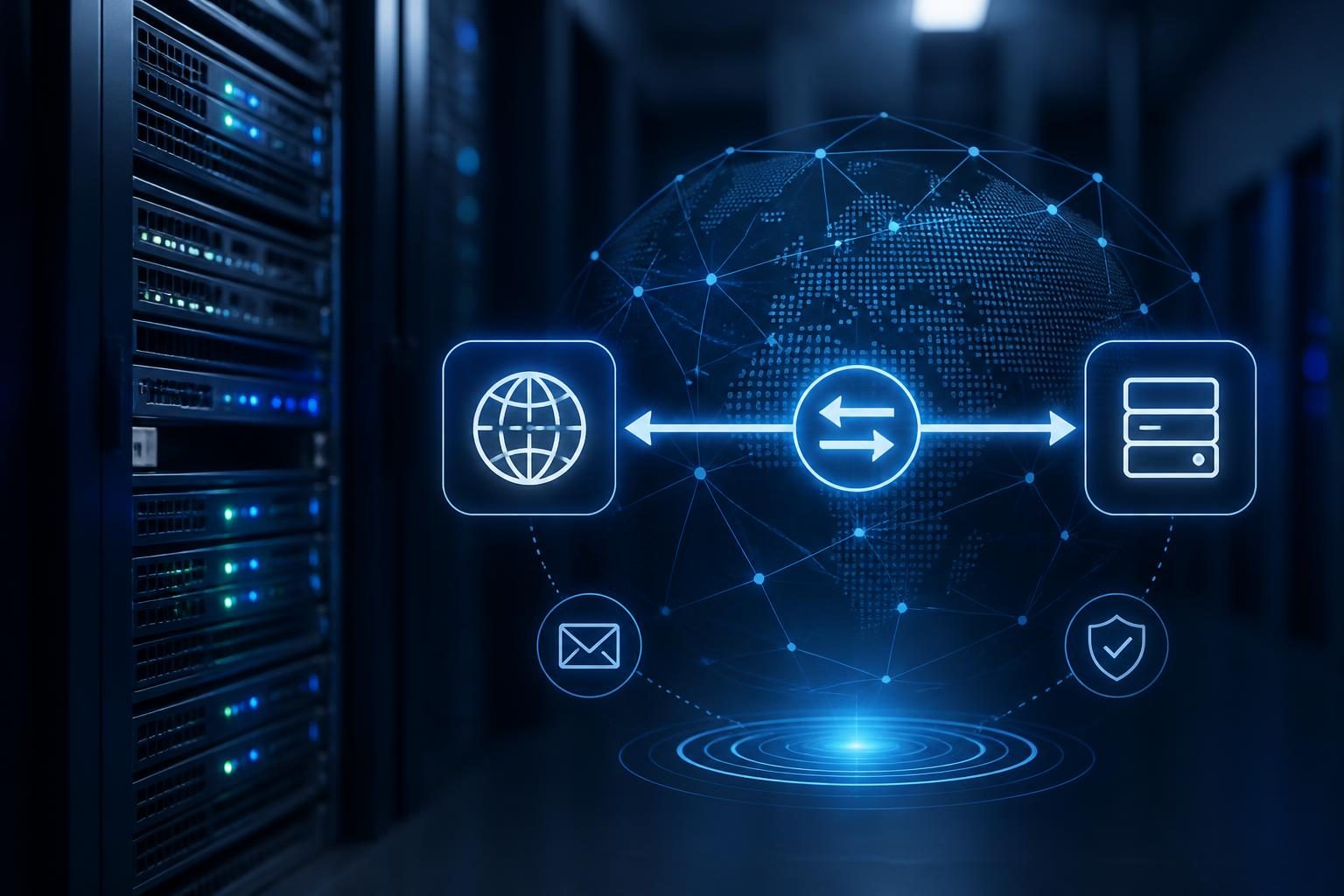 reverse DNS PTR record troubleshooting shown as an IP address mapping back to a server hostname