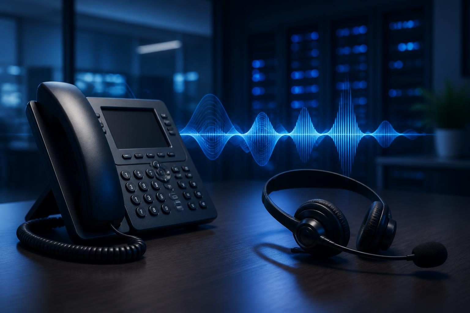 VoIP echo troubleshooting on a business desk phone and headset