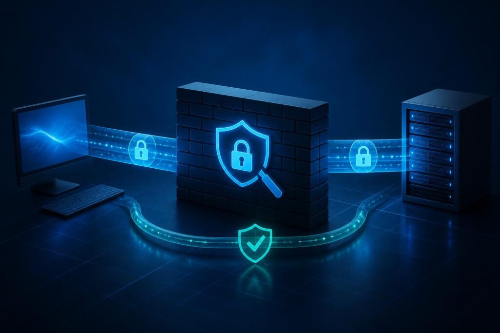 Firewall TLS inspection breaks application troubleshooting shown with certificate trust and application traffic paths