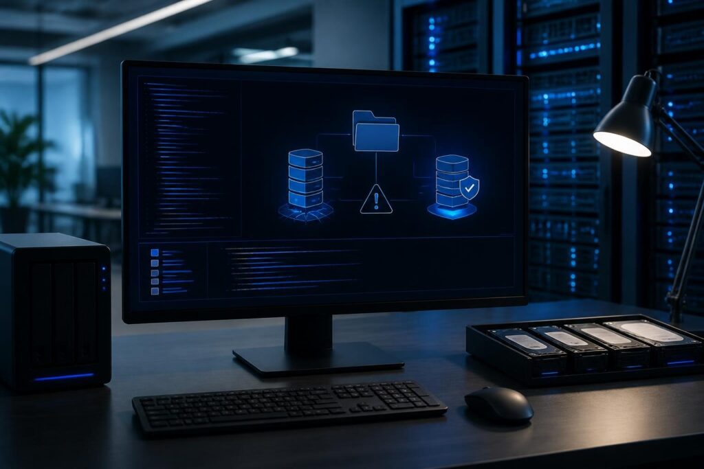 Linux filesystem mount failure troubleshooting on a server terminal