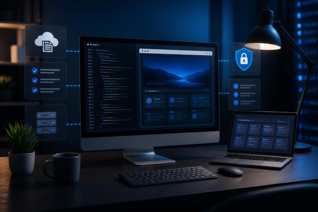 WordPress file editor disabled safe code management workflow with staging and access logging