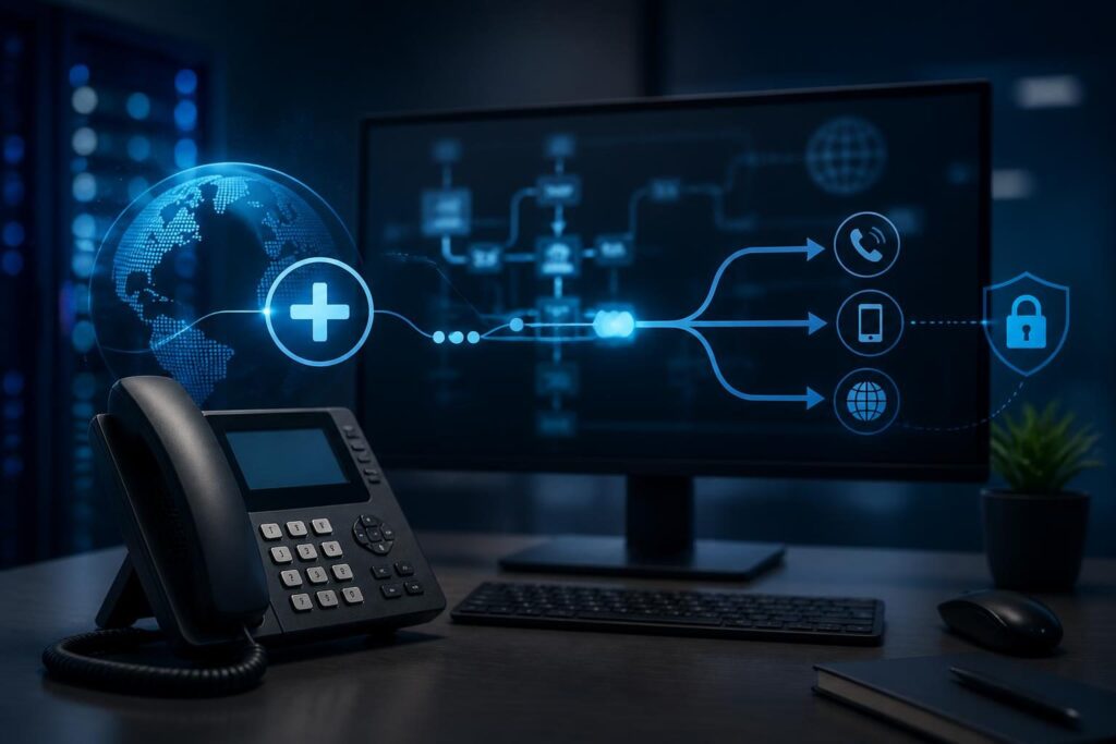 FreePBX dialing international numbers with plus sign troubleshooting on a business VoIP system
