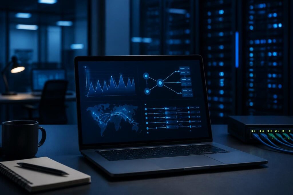 Slow DNS lookup business network troubleshooting shown through resolver timing graphs and packet flow analysis