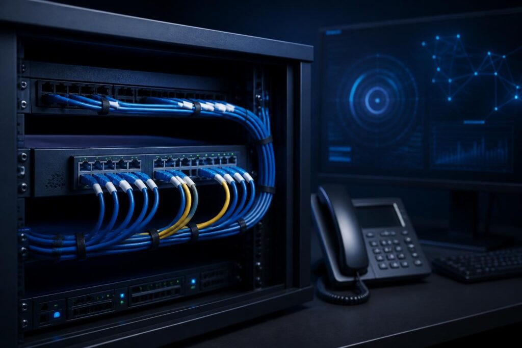 Administrator performing unexpected MAC address network troubleshooting on a managed switch