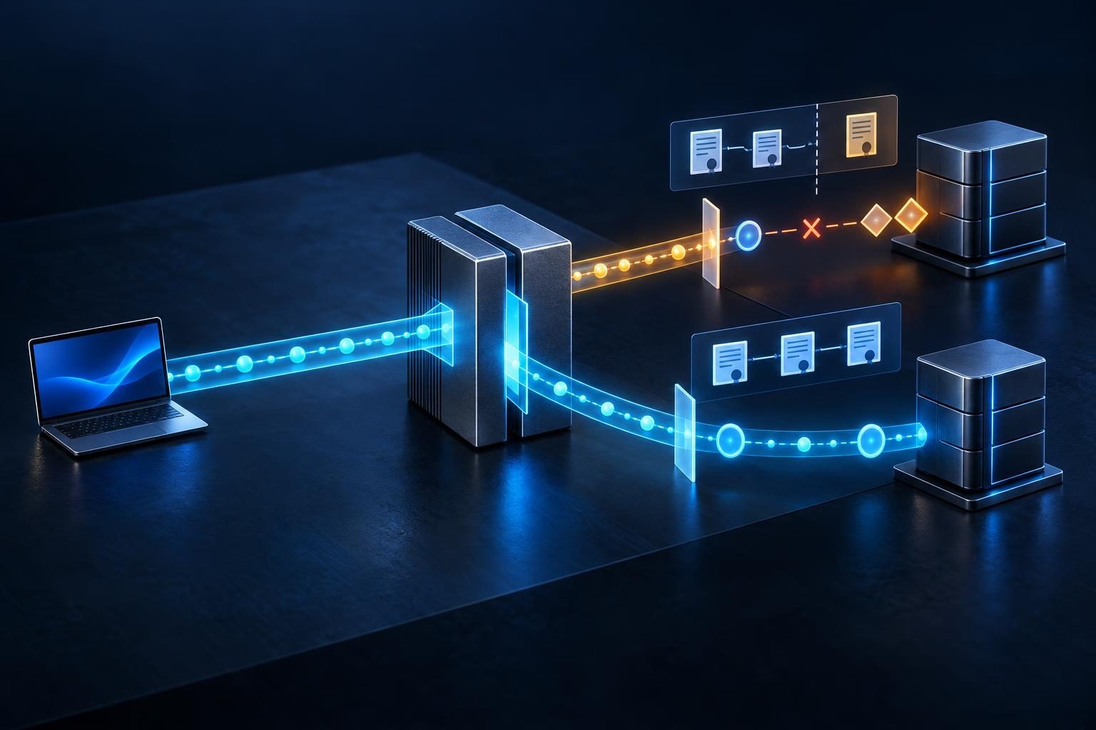 TLS negotiation failures isolated between a reverse proxy and backend servers, with separate public and upstream encrypted connections.